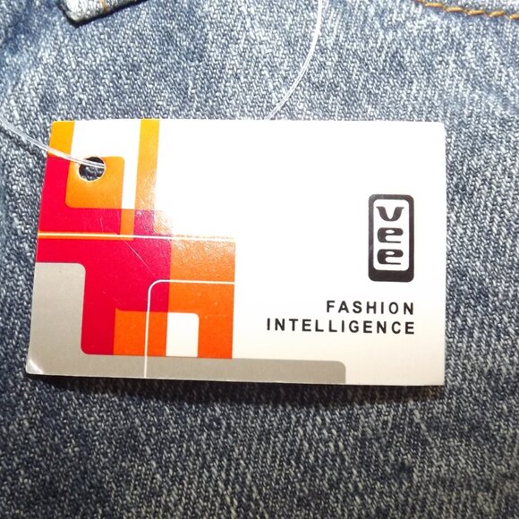 Women's Blue Denim Shorts, New with Tags, Sz. 28 - Picture 4 of 8